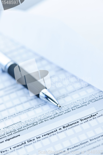 Image of Financial application form