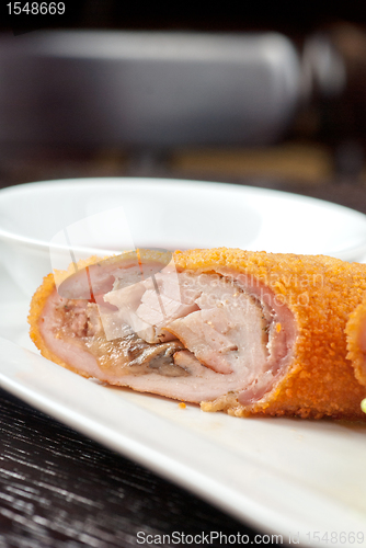 Image of rolls from pork meat