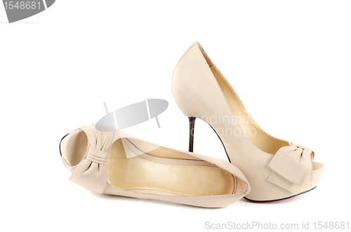 Image of white female shoes