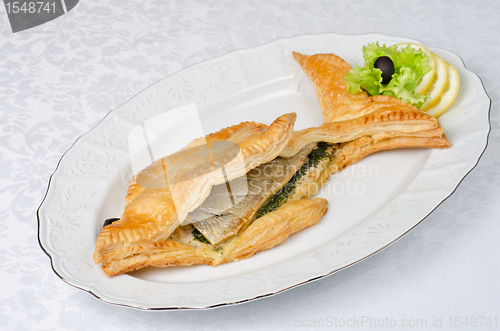 Image of tasty dish of trout fish