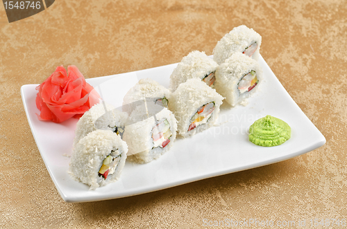 Image of shrimp sushi roll