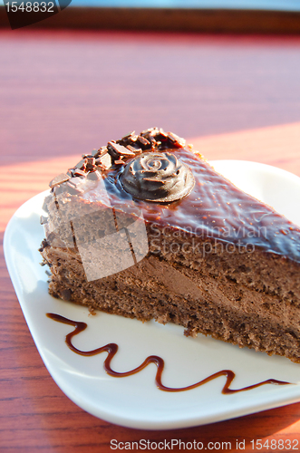 Image of piece of chocolate cake