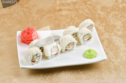 Image of shrimp sushi roll