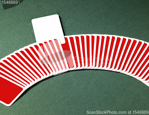 Image of playing cards in a row