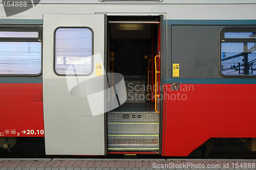 Image of train door