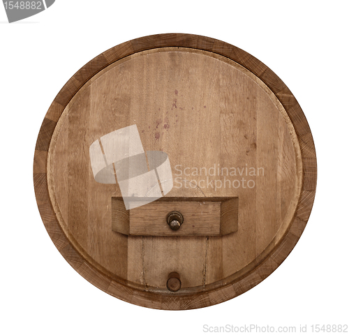 Image of frontal wine cask