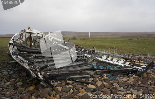 Image of rotten boat in Scotland