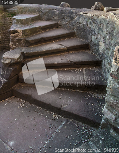 Image of stairway in the Hochburg Emmendingen