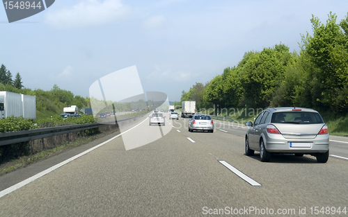 Image of highway scenery in Southern Germany