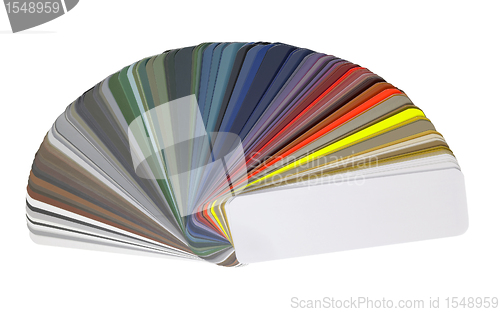 Image of spread color chart