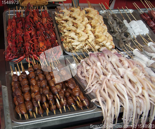 Image of chinese sales stall detail