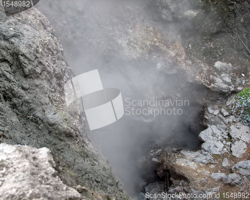 Image of steamy hot spring