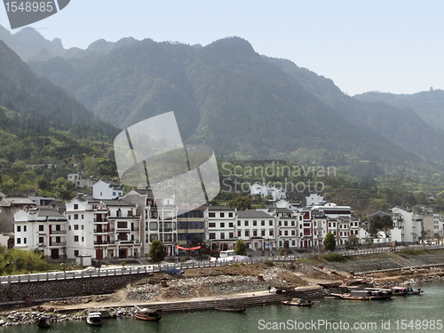 Image of waterside scenery at Yangtze River