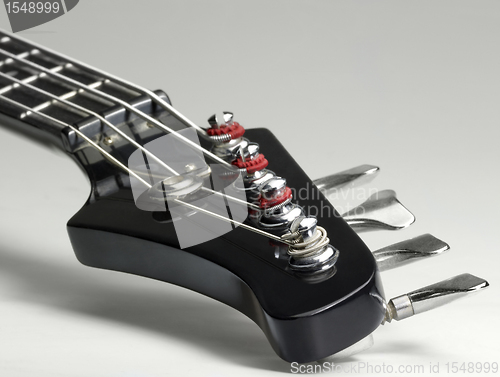 Image of Bass guitar detail