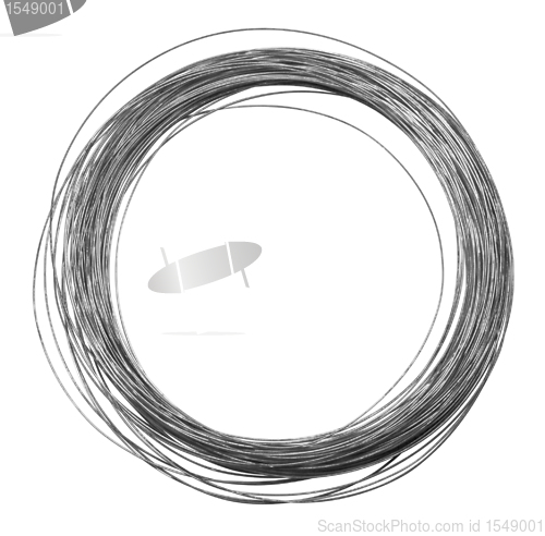 Image of rolled metal wire
