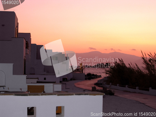 Image of evening scenery in Naxos