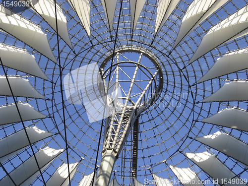 Image of roof detail and blue sky