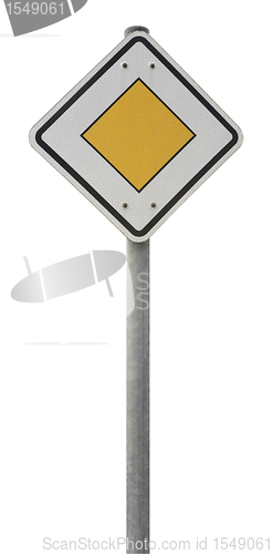 Image of priority road sign