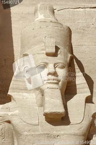 Image of Ramesses portrait at Abu Simbel temples