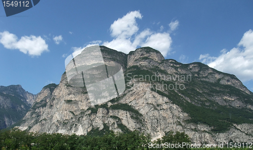 Image of alpine scenery at summer time