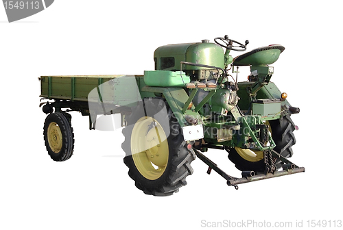 Image of small old tractor