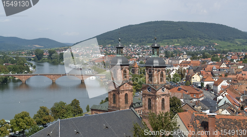 Image of Miltenberg aerial view at summer time