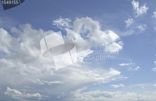 Image of blue sky and clouds