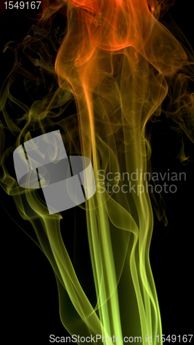 Image of colorful smoke detail