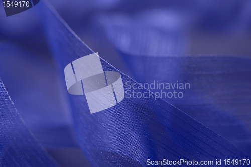 Image of blue filigree strap detail
