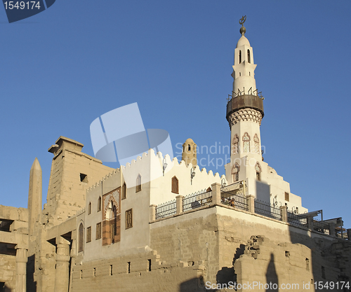 Image of mosque at Luxor Temple in Egypt