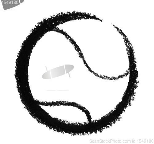 Image of sketched tennis ball