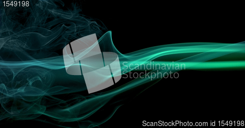 Image of green smoke detail