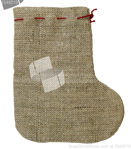 Image of brown rough christmas sock