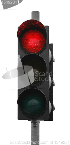 Image of red traffic light