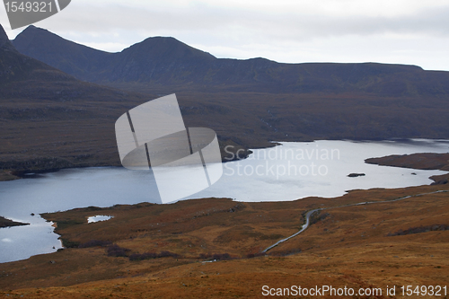 Image of dramatic landscape near Stac Pollaidh