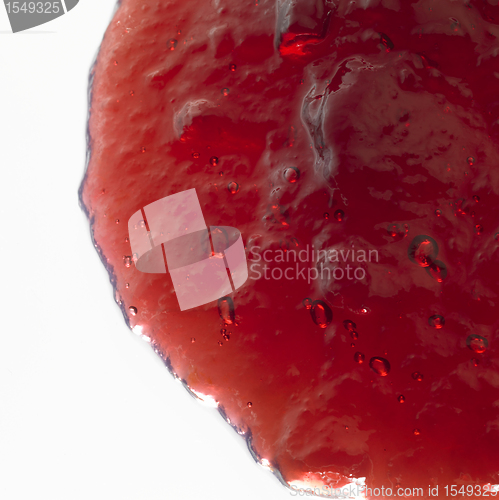 Image of red jelly closeup