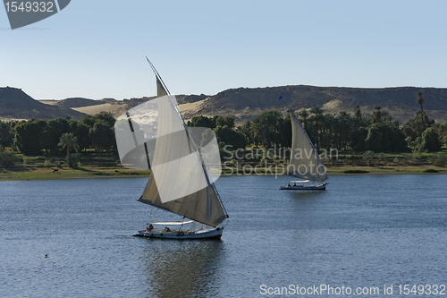 Image of sailing boats in Egypt