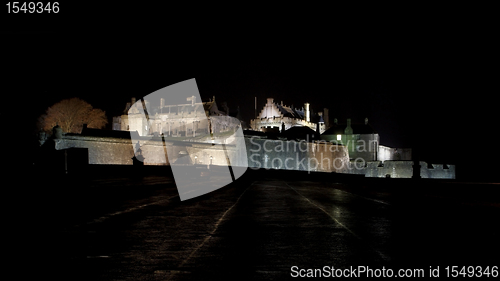 Image of Stirling Castle at night