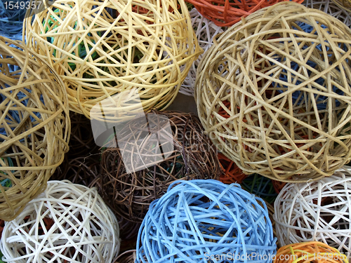 Image of decorative wooden balls