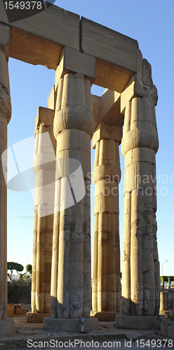 Image of columns at Luxor Temple in Egypt