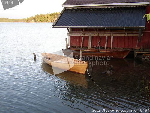 Image of Boat & boathouse