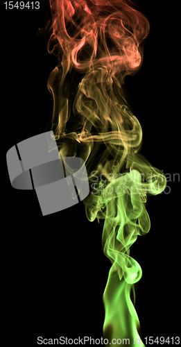 Image of colorful smoke detail