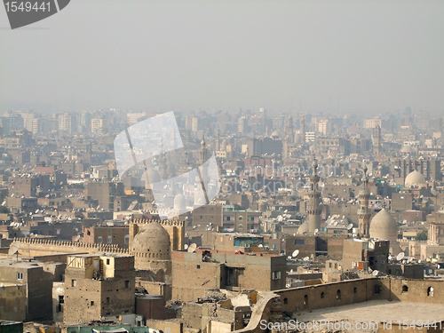 Image of Cairo aerial view with smog