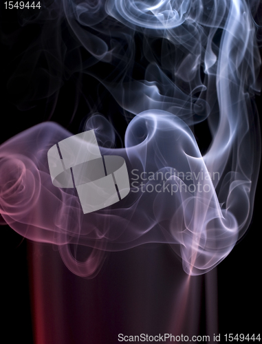 Image of pastel colored smoke detail