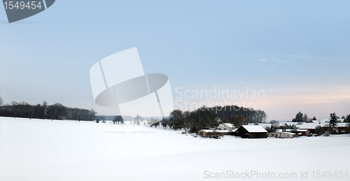 Image of winter scenery in Southern Germany