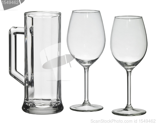 Image of set of drinking glasses