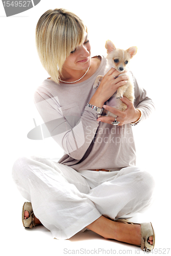 Image of girl and chihuahua