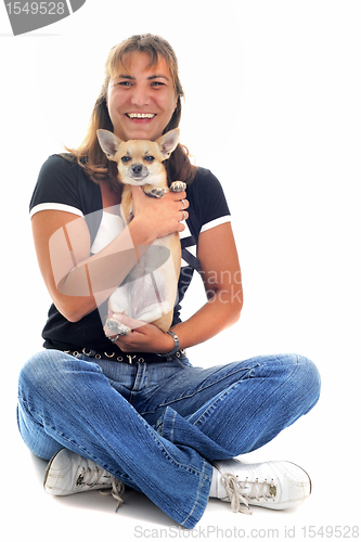 Image of girl and chihuahua