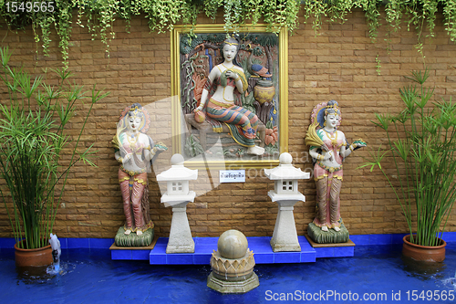 Image of Wall and fountain