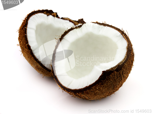 Image of Cut coconut